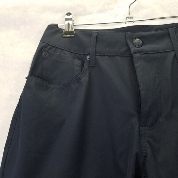 Tretorn Cropped Cuffed Pants Women's 4 Lightweight Pedal Pushers Golf Black NEW - Picture 5 of 16